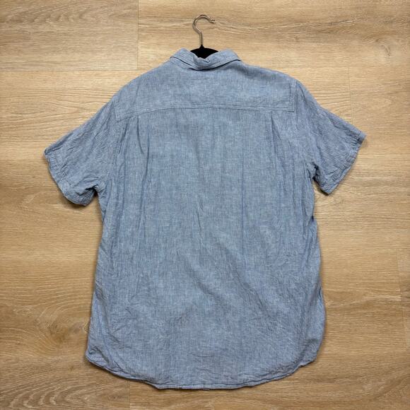 Rails Linen Striped Collared Button Up Men’s XL Color Blue - Picture 6 of 7